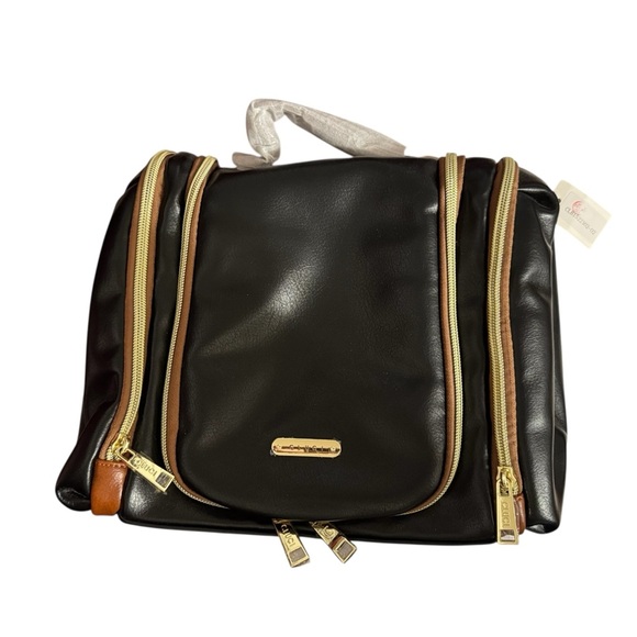 Black Travel Organizer - Multi-Zip Carry Case - Picture 2 of 3